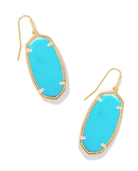 Kendra scott turquoise store drop earrings