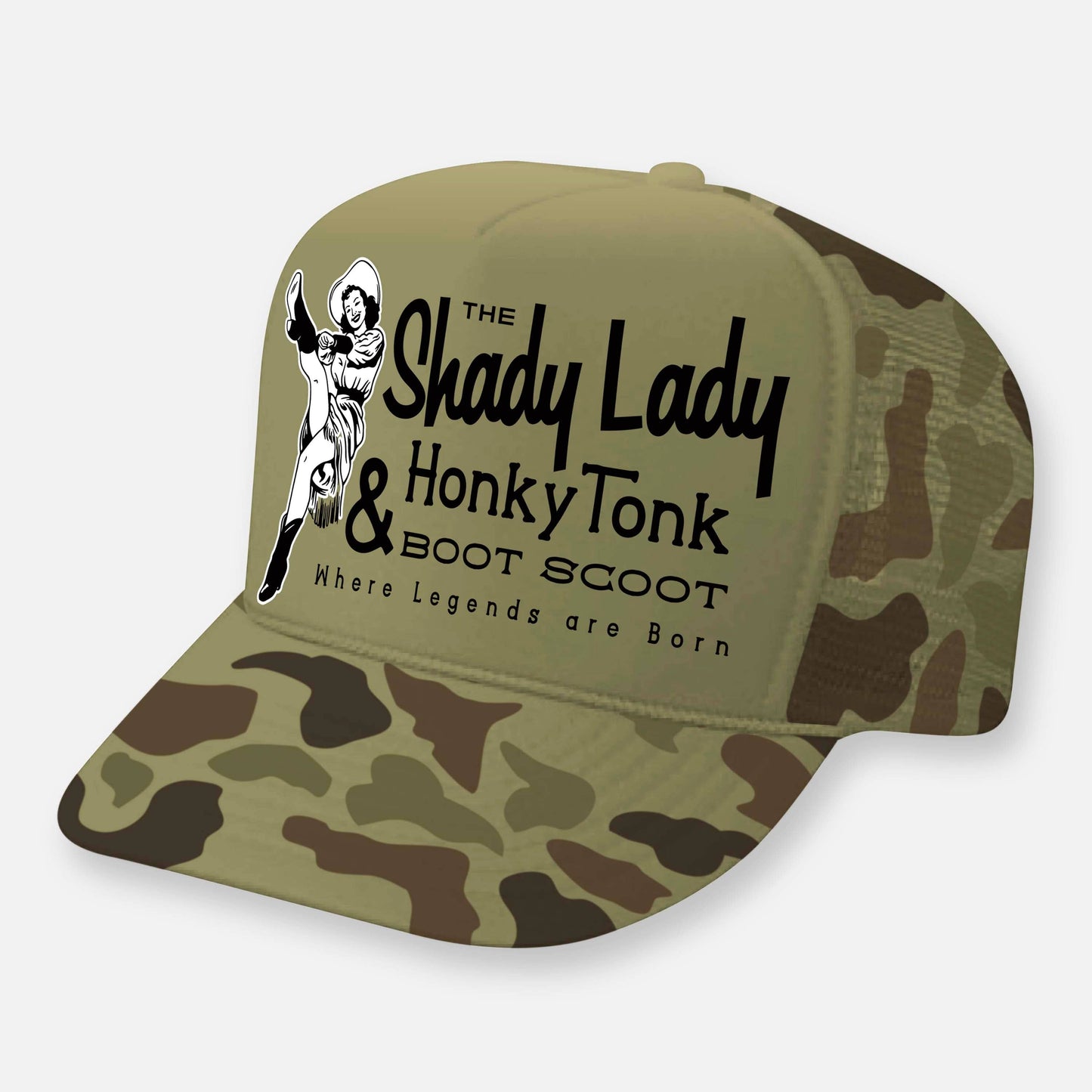 THE SHADY LADY HONKY TONK HATS: Black