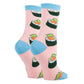 Sushi Rocks | Women's Novelty Funny Cotton Crew Socks 9021