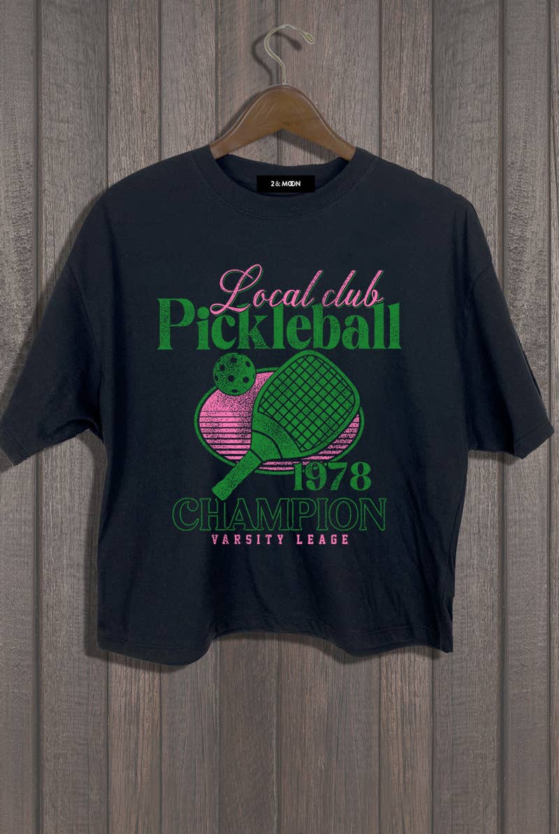 LOCAL PICKLEBALL CROP TEE