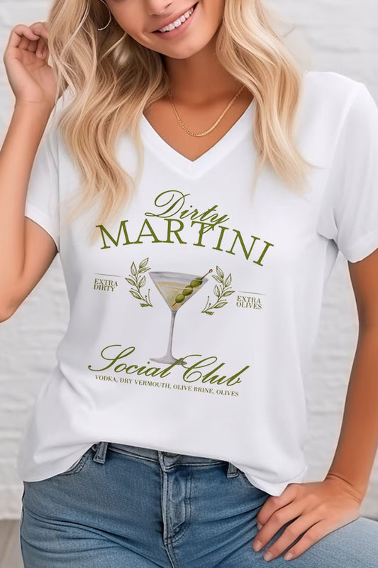 DIRTY MARTINI VNECK TEE 1704