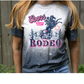 Coors rodeo bleached western graphic tee: Black