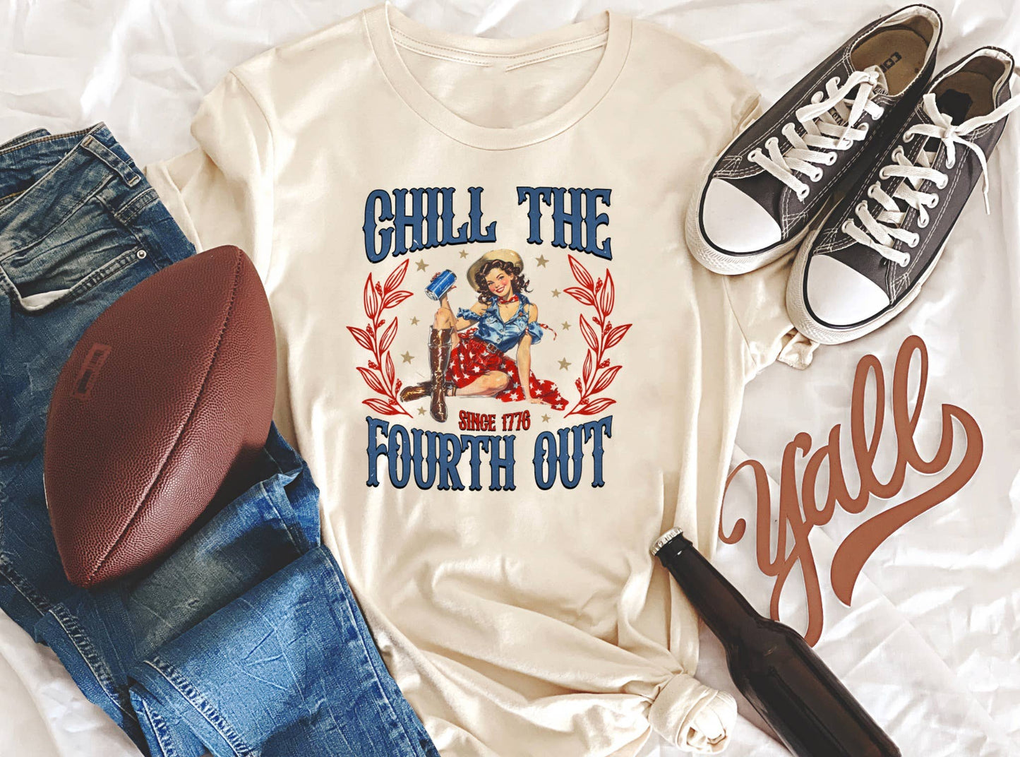 Chill The Fourth Out: XL / Short Sleeve / Natural