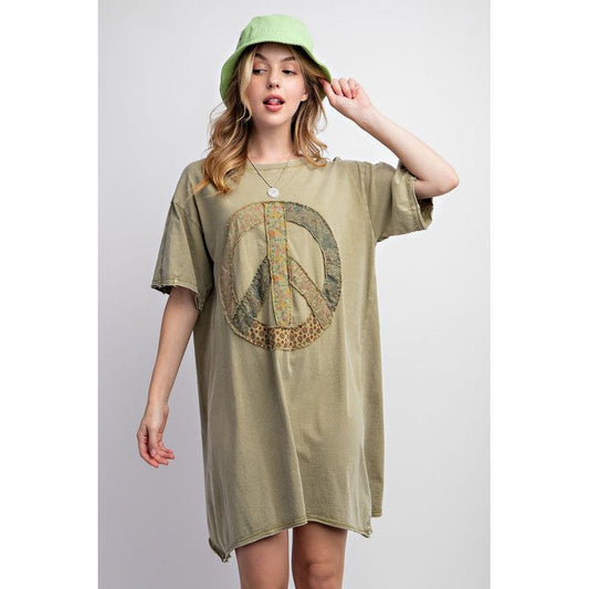 PEACE DRESS OLIVE 23331