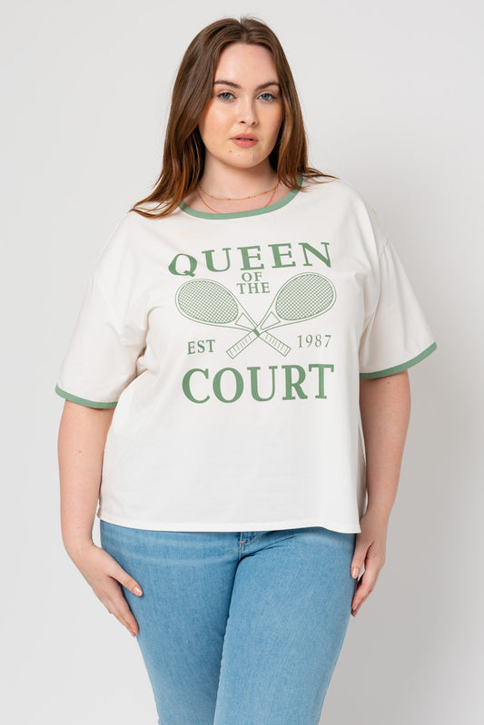 QUEEN OF THE COURT TEE 7058