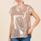 GLOSSY POCKET TOP in 4 COLORS 1398