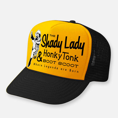 THE SHADY LADY HONKY TONK HATS: Black