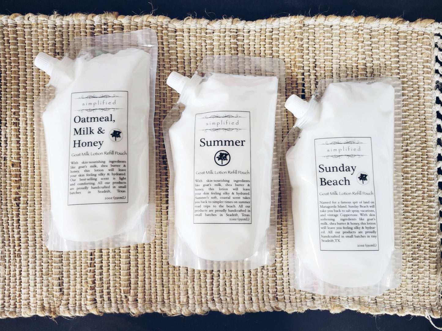 20oz Goat Milk Lotion Refill Bag: White Tea