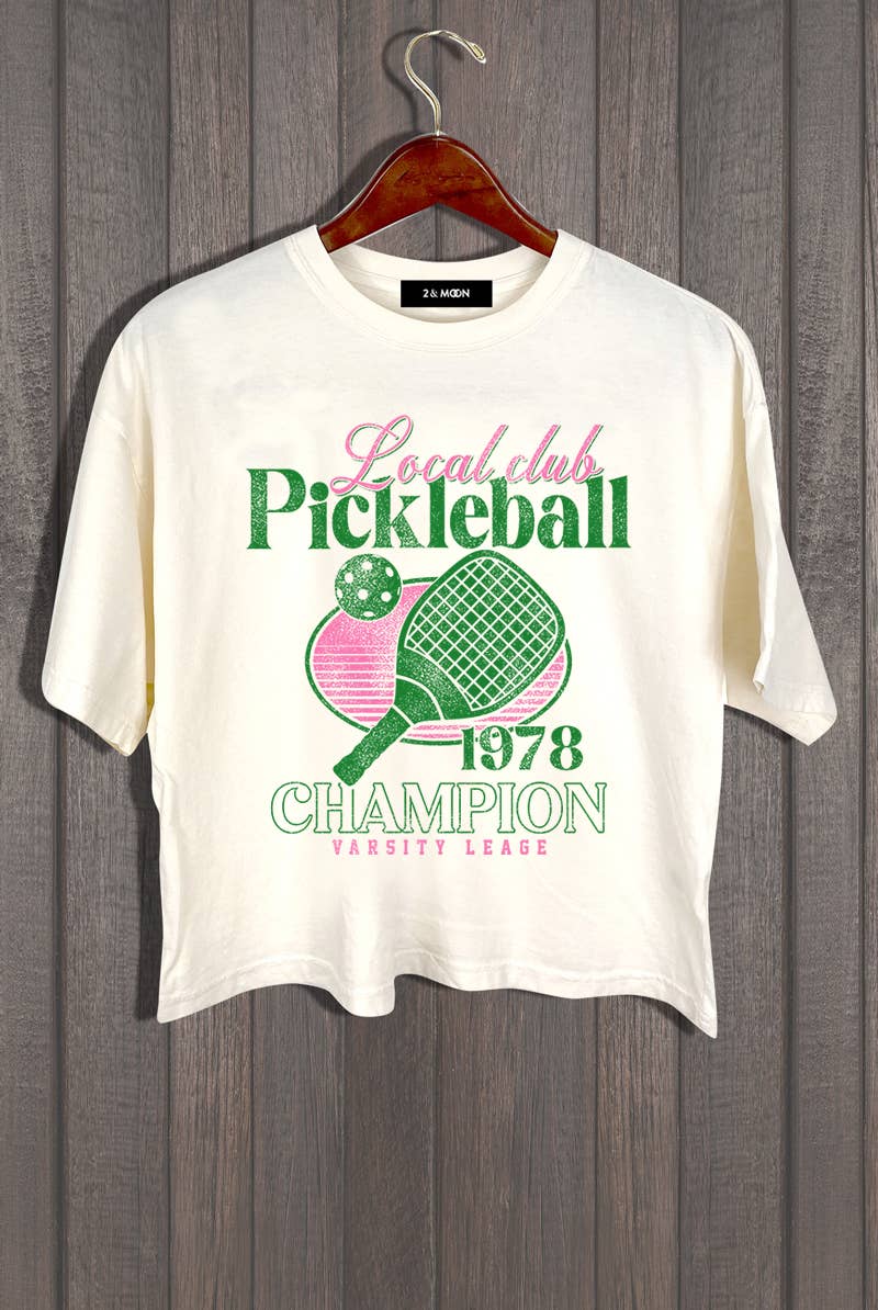 LOCAL PICKLEBALL CROP TEE