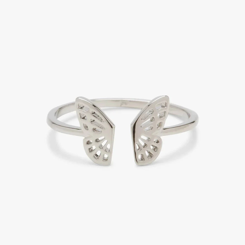 PURA VIDA RING ~ FLY AWAY IN SILVER, 3 SIZES