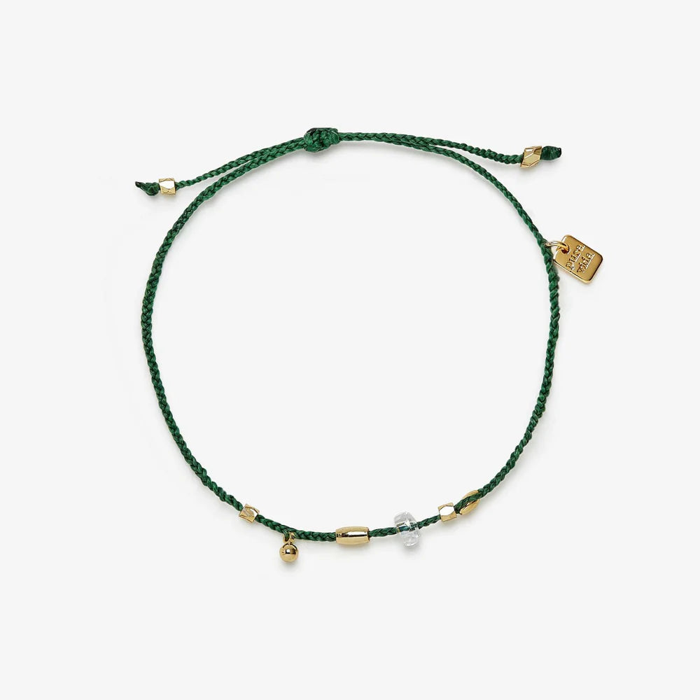 PURA VIDA BRACELET RAW ST & BD GD DAINTY