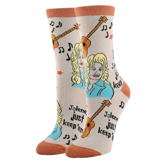 Just Keep 'em | Women's Western Jolene Novelty Crew Socks 23508