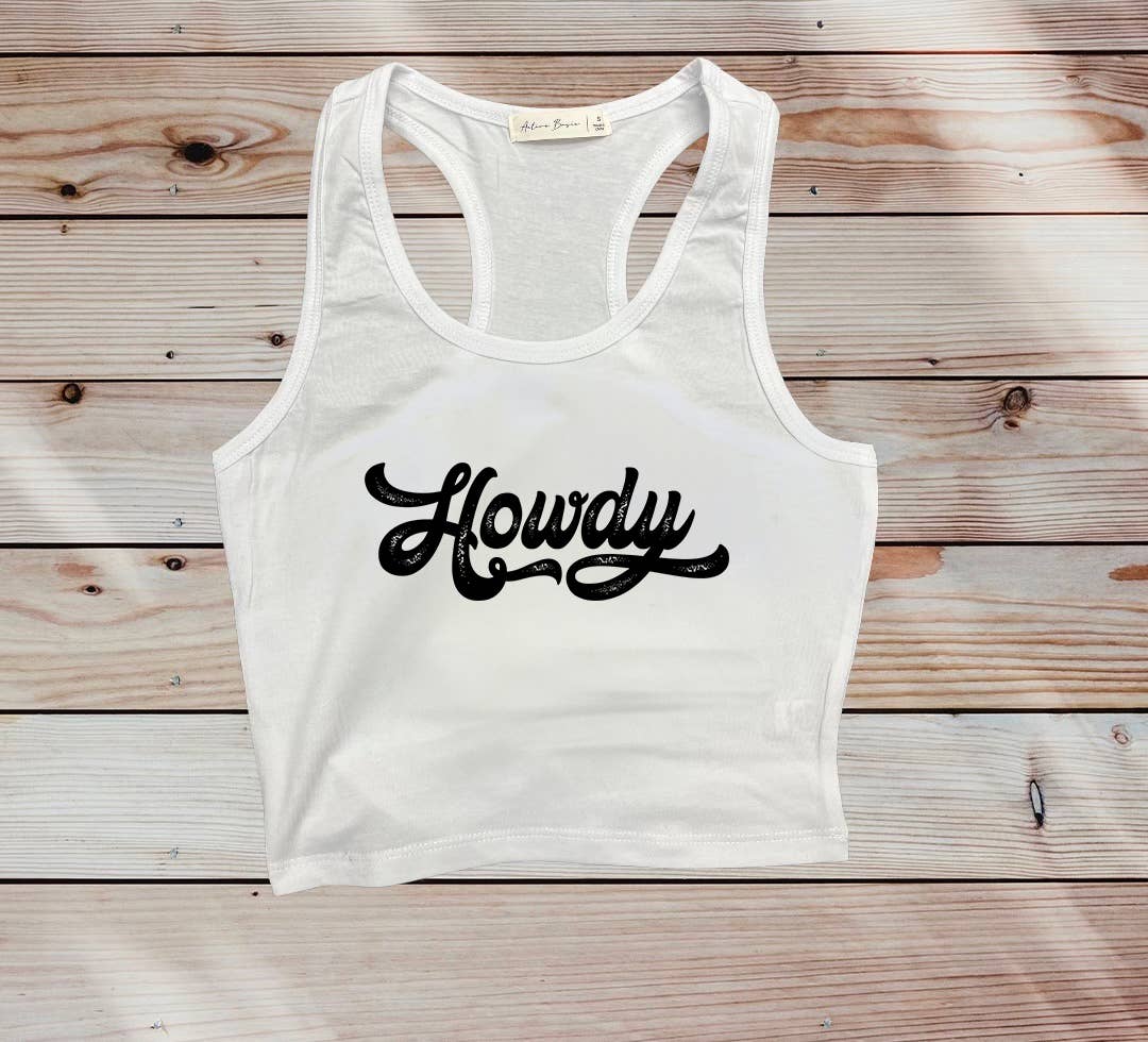 Howdy Cropped Tank Top