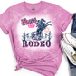 Coors rodeo bleached western graphic tee: Black