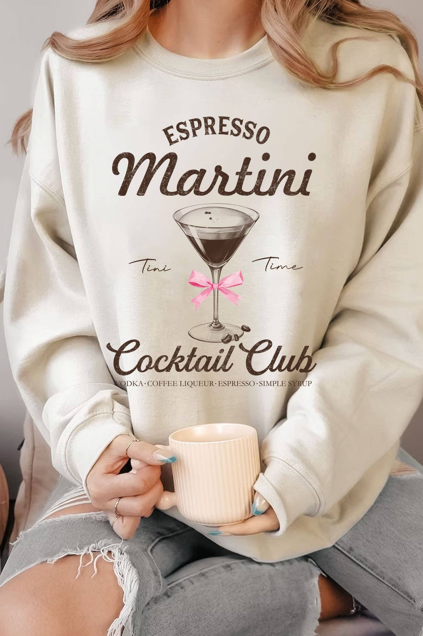 ESPRESSO MARTINI RIBBON SWEATSHIRTS