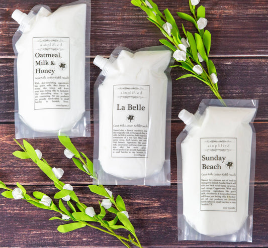 20oz Goat Milk Lotion Refill Bag: Sunday Beach