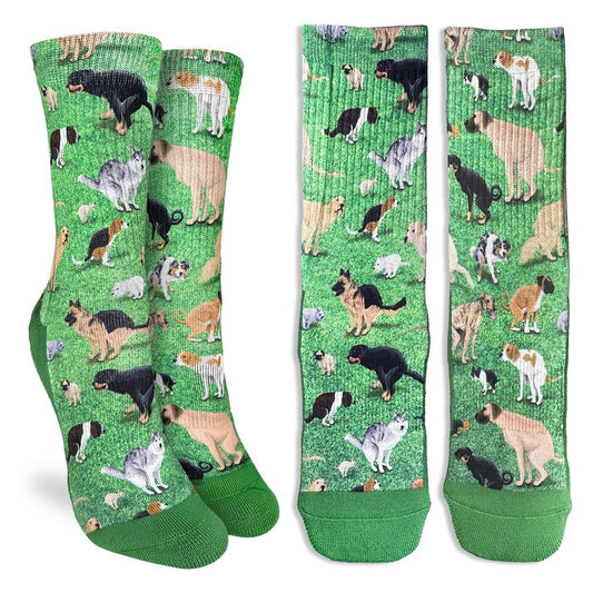 Women's Dogs Pooping Socks: Shoe Size 5-9