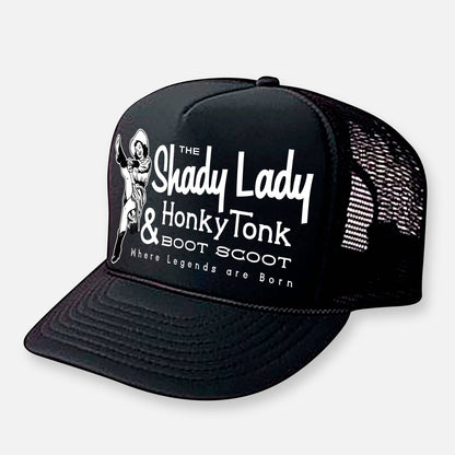 THE SHADY LADY HONKY TONK HATS: Black