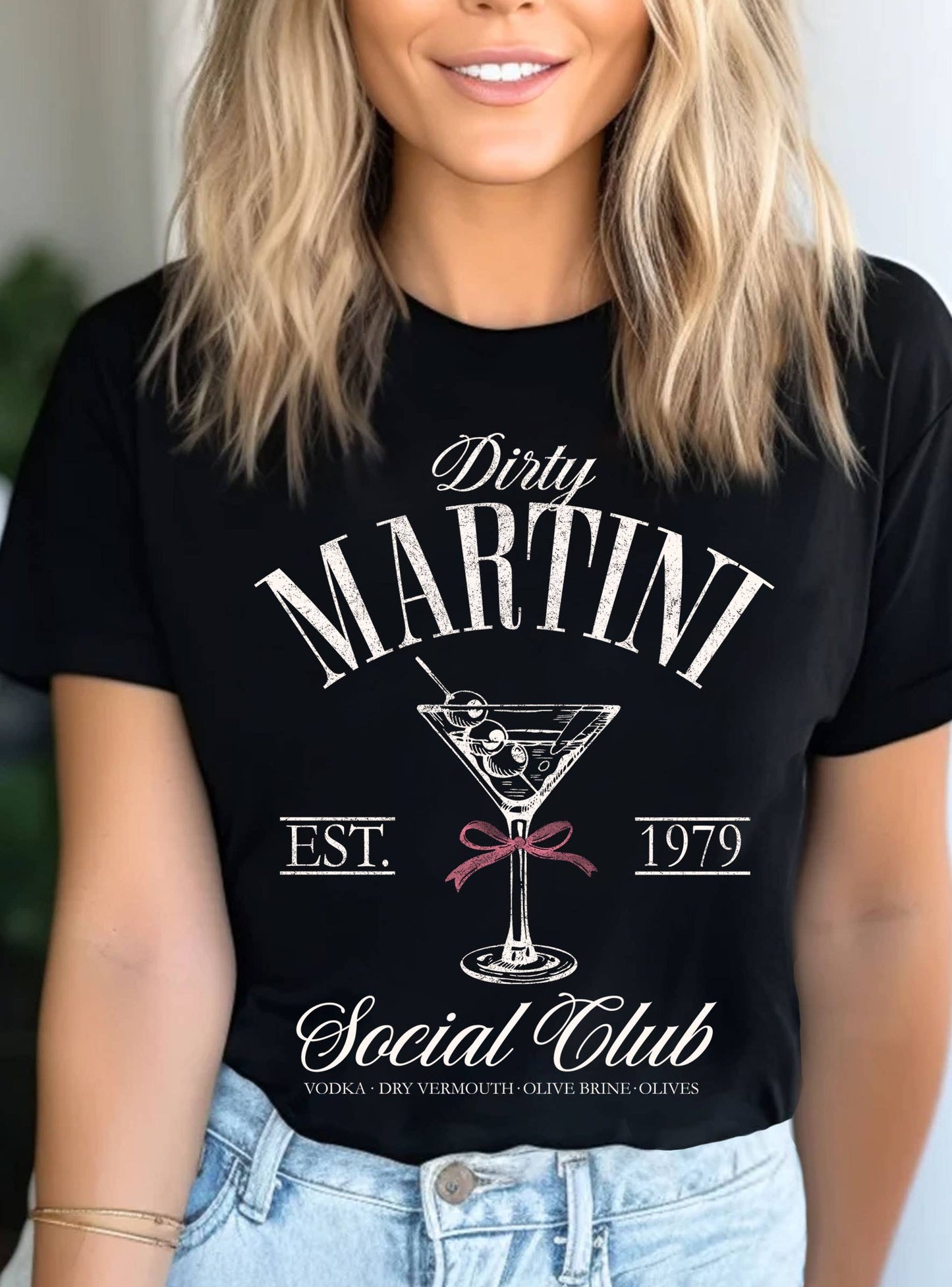 RIBBON MARTINI SOCIAL CLUB TEE