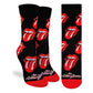 Women's The Rolling Stones, Hot Lips Socks: Shoe Size 5-9