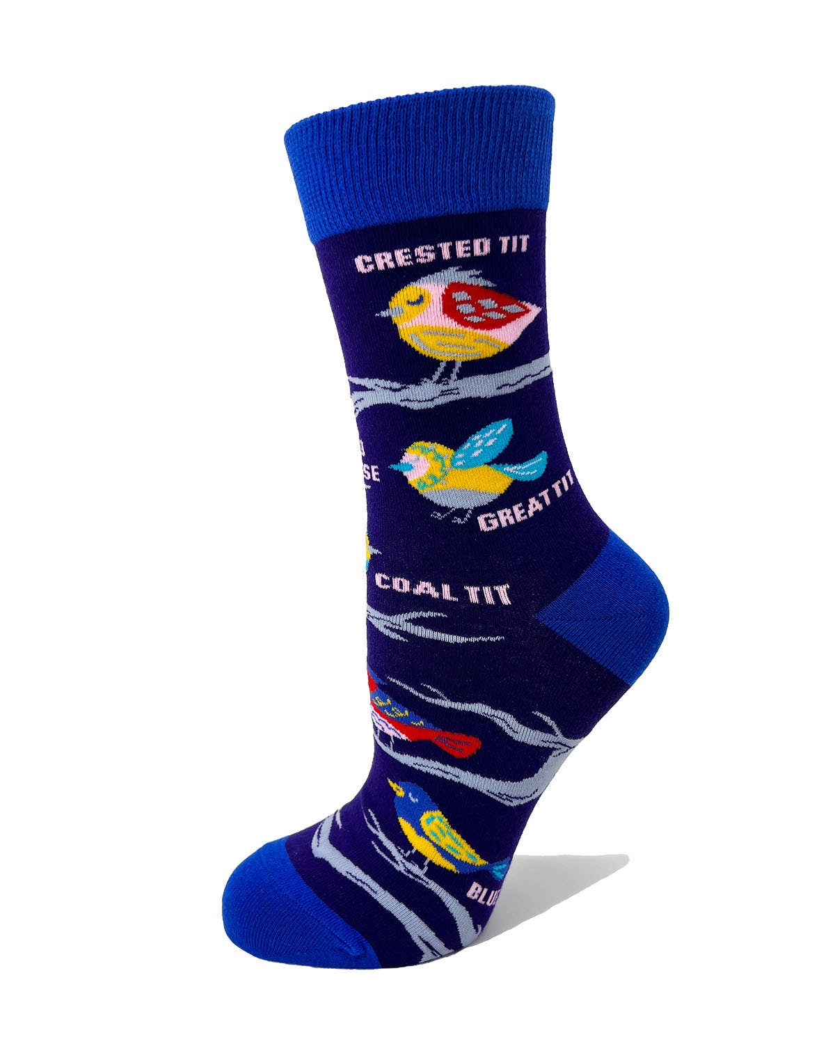 Nice Tits" Ladies' Novelty Crew Socks Featuring Cute Birds