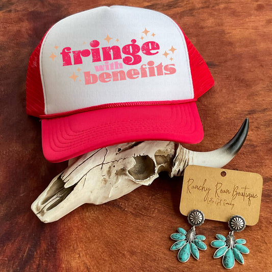 Fringe with Benefits Western Foam Trucker Hat