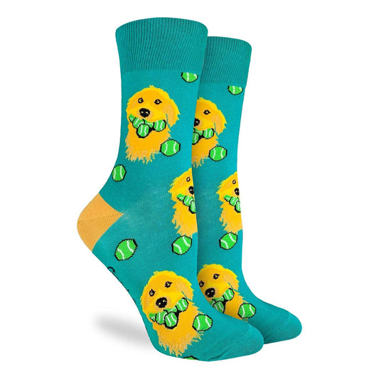 Women's Golden Retriever with Tennis Balls Socks