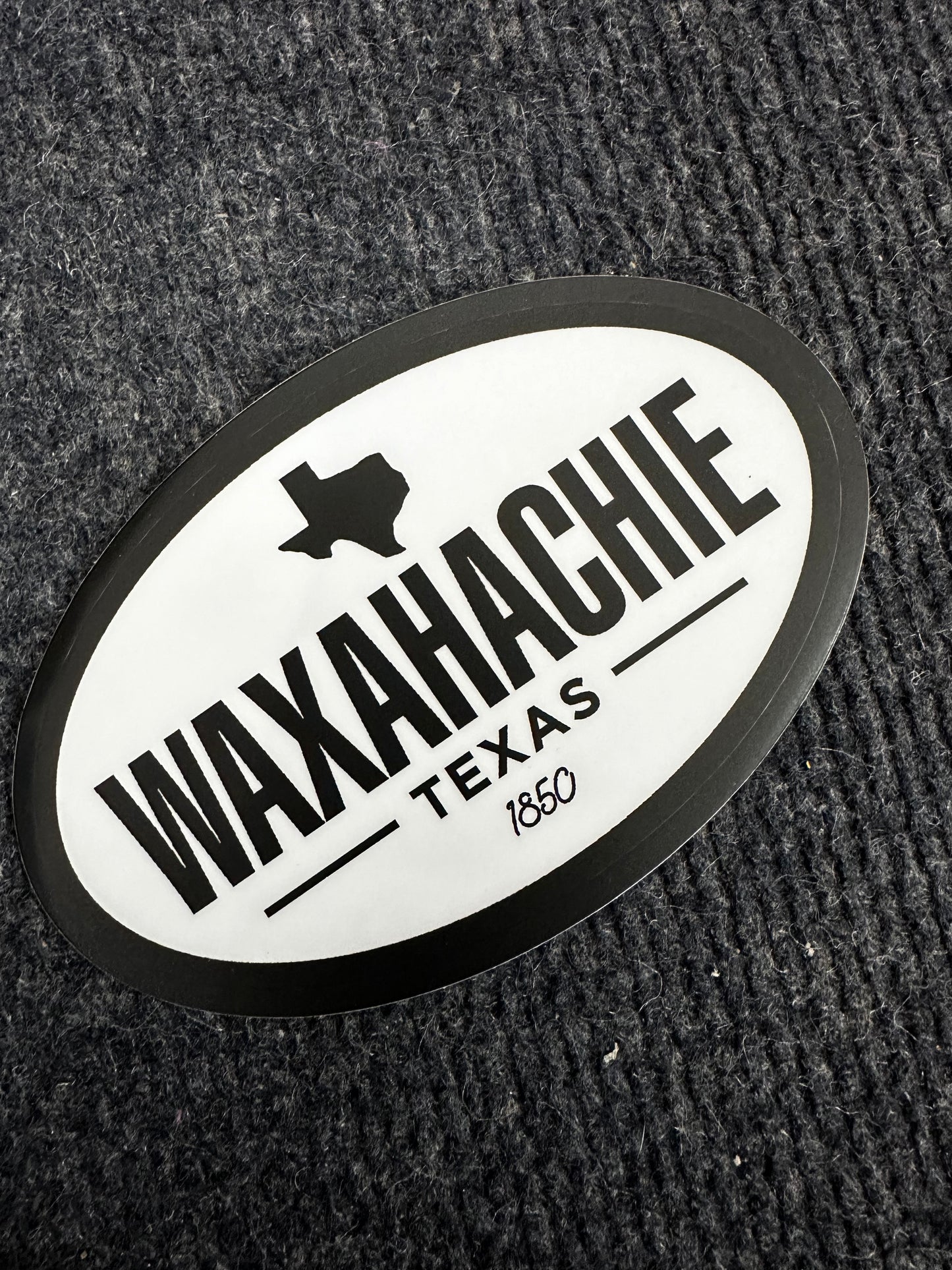 WAXAHACHIE TEXAS 1850 STICKER