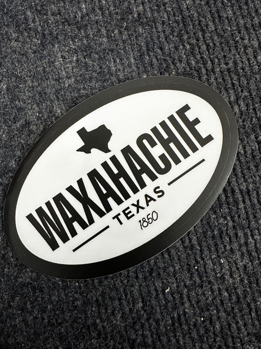 WAXAHACHIE TEXAS 1850 STICKER