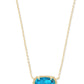 KENDRA SCOTT ELISA SHORT PENDANT NECKLACE, RHODIUM