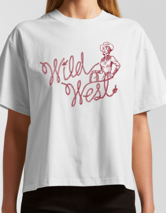 WILD WEST TEE in WHITE 0100