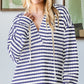 STRIPED TOP in INDIGO 7733