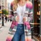 Striped Cardigan Magenta/Jade 1072