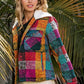 VINTAGE CHECKERED SHERPA COLLARED JACKET  5753