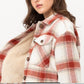 PLAID SHACKET in TERRA COTTA 82714