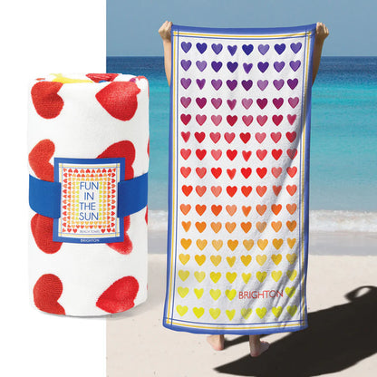 FREE BRIGHTON OMBRE HEART TOWEL