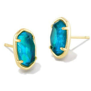 KENDRA SCOTT GRAYSON STONE STUD EARRINGS