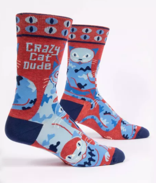 B01 Socks Z MEN'S 870 CRAZY CAT DUDE