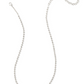 X KENDRA SCOTT OLIVER RHODIUM NECKLACE