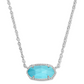 KENDRA SCOTT ELISA SHORT PENDANT NECKLACE, RHODIUM