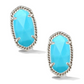 KENDRA SCOTT ELLIE STUD EARRINGS ~ RHODIUM