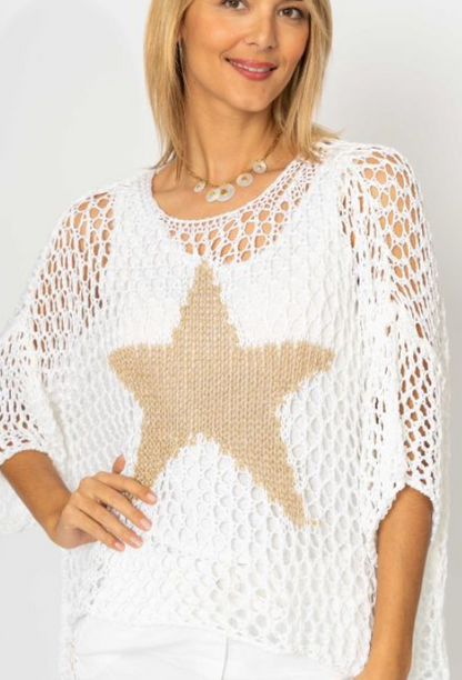 MADE IN ITALY STAR SWEATER 8355