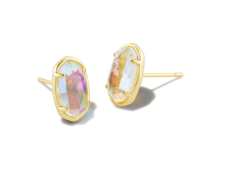 KENDRA SCOTT GRAYSON STONE STUD EARRINGS