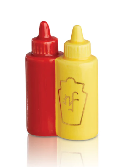 NORA FLEMING MAIN SQUEEZE A230 KETCHUP MUSTARD