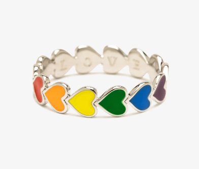 PURA VIDA RAINBOW RING & TILE BRACELET