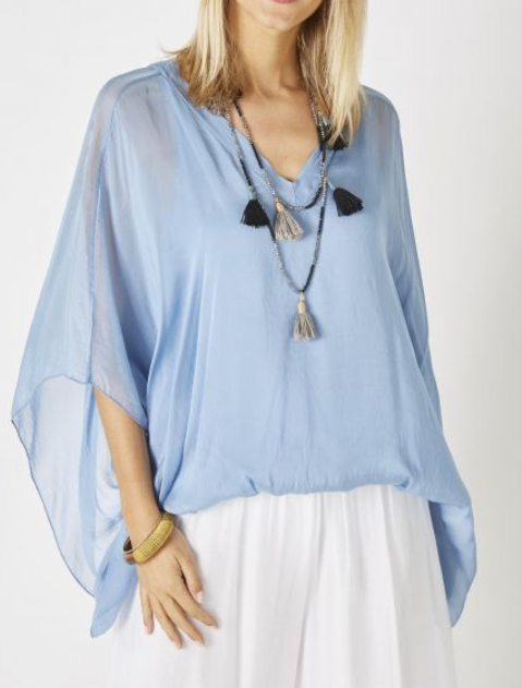 MADE IN ITALY SILK TOP 2686