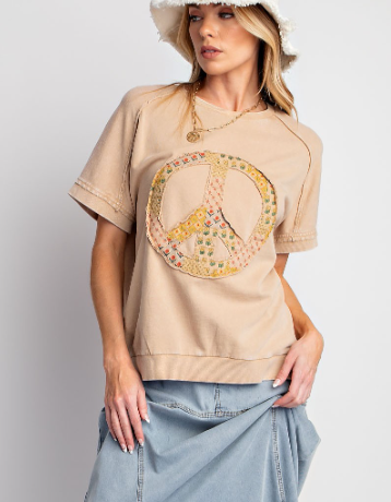 PEACE PATCH TOP 23315