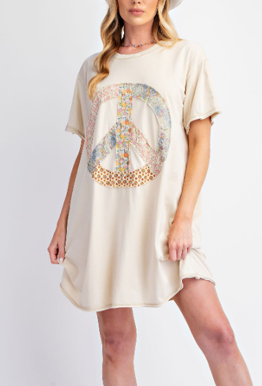 PEACE DRESS 23331 ECRU