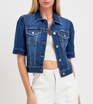 RISEN SHORT PUFF CROP JACKET 9178