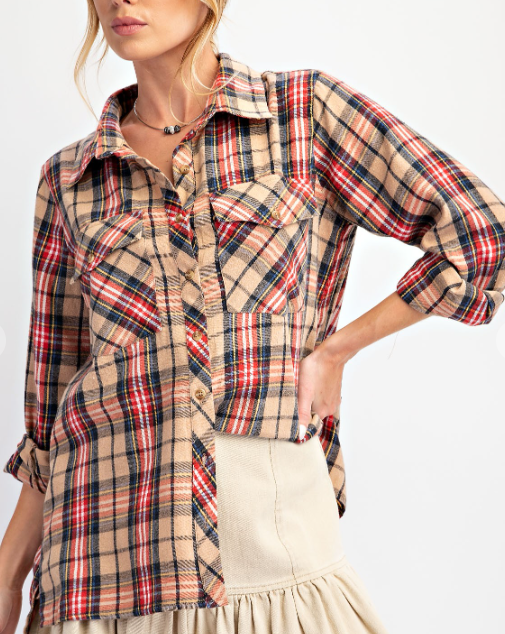 PLAID LONG SLEEVE 70511